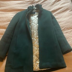 JCrew Italian stadium cloth wool jacket in forest green